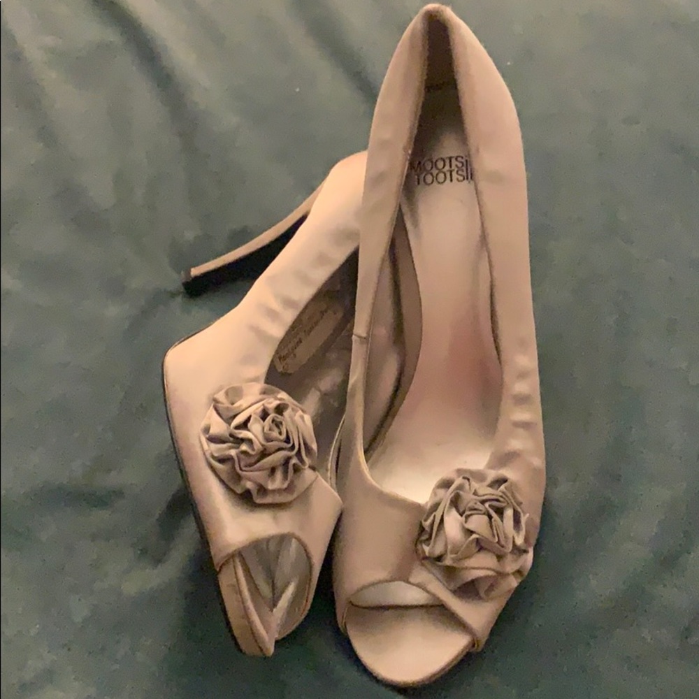 Silver Casual Heels